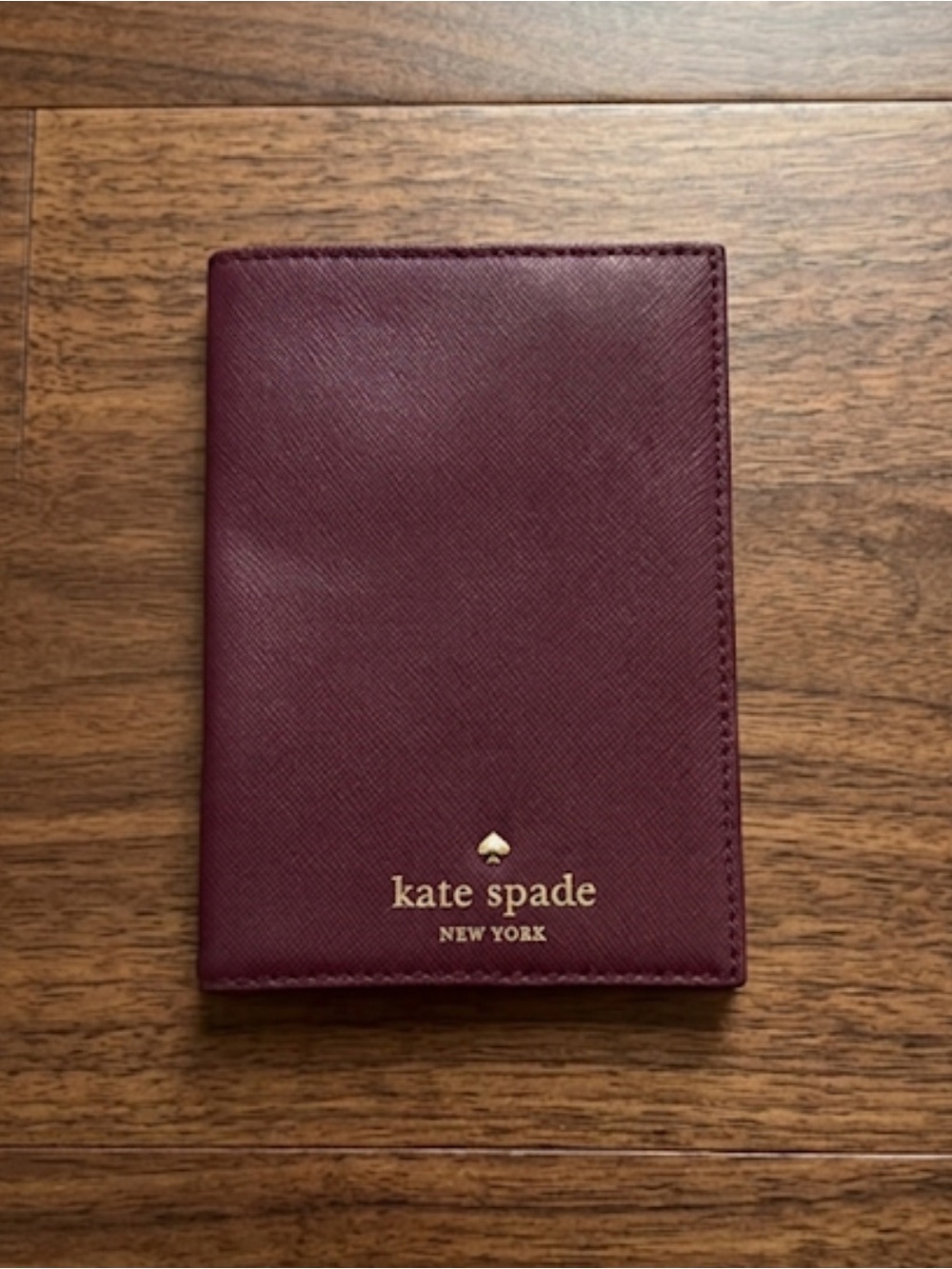 kate spade New York Burgundy Passport Holder
